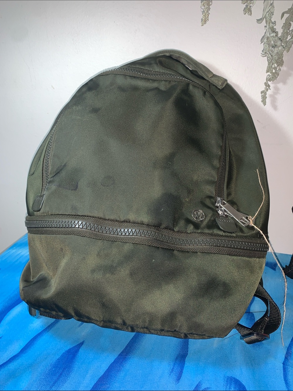 Lululemon Women’s City Adventurer Olive Green Nylon Backpack - Med/Small